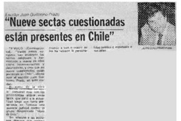 "Nueve sectas cuestionadas están presentes en Chile".