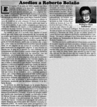 Asedios a Roberto Bolaño
