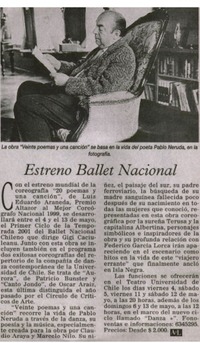 Estreno Ballet Nacional