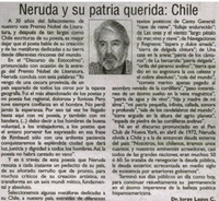 Neruda y su patria querida : Chile