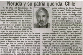 Neruda y su patria querida : Chile