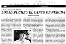 Los mapuche y el canto de Neruda
