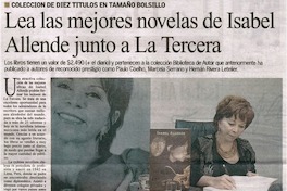 Lea las mejores novelas de Isabel Allende junto a La Tercera