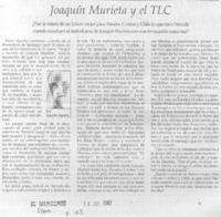 Joaquín Murieta y el TLC