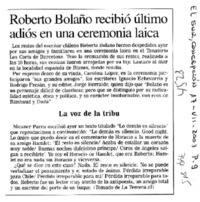 Roberto Bolaño recibió último adiós en una ceremonia laica.