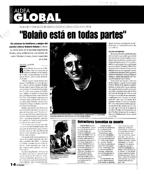 "Bolaño está en todas partes".