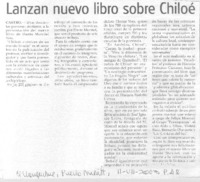 Lanzan nuevo libro sobre Chiloé.