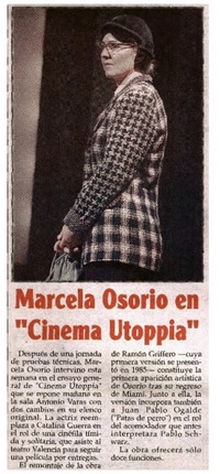 Marcela Osorio en "Cinema Utoppia"