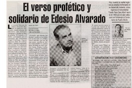 El verso profético y solidario de Edesio Alvarado