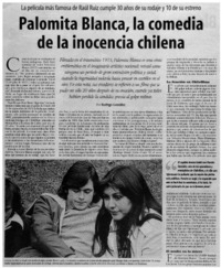 Palomita blanca, la comedia de la inocencia chilena