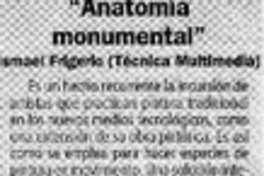 "Anatomía monumental".