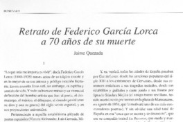 Retrato de Federico García Lorca a 70 años de su muerte