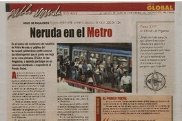 Neruda en el metro