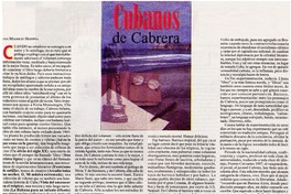 Cubanos de Cabrera