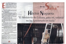 En su "salsa" Héctor Noguera [entrevistas]