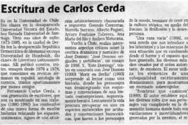 Escritura de Carlos Cerda