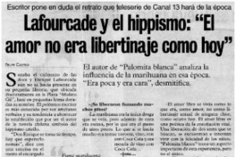 Lafourcade y el hippismo, "el amor no era libertinaje como hoy": [entrevistas]