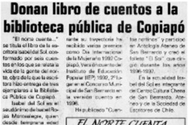 Donan libro de cuentos a la biblioteca pública de Copiapó