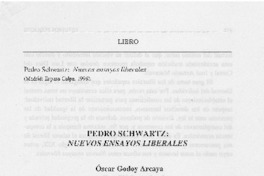 Pedro Schwartz : nuevos ensayos liberales