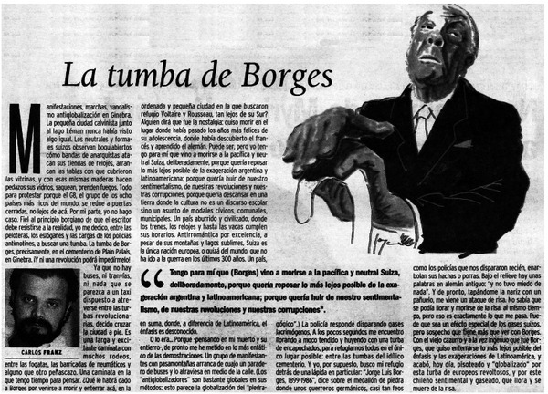 La tumba de Borges