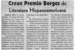 Crean Premio Borges de Literatura Hispanoamericana