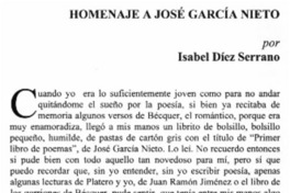 Homenaje a José García Nieto