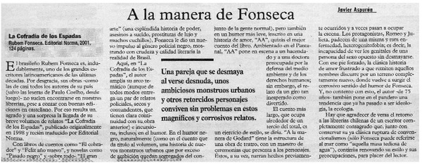 A la manera de Fonseca