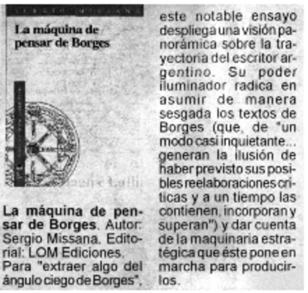 La máquina de pensar de Borges.