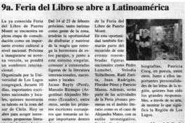 9a. Feria del libro se abre a latinoamérica