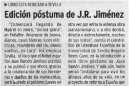 Edición pótuma de J. R. Jiménez.