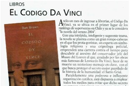 El Código Da Vinci.