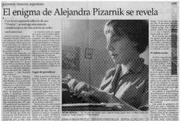 El enigma de Alejandra Pizarnik se revela