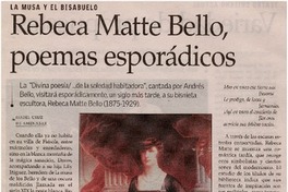 Rebeca Matte Bello, poemas esporádicos