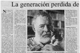 La generación perdida de Ernest Hemingway.