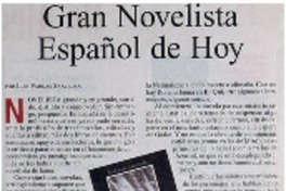 Gran novelista español de hoy