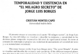 Temporalidad y existencia en "El milagro secreto" de Jorge Luis Borges