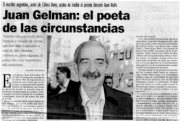 Juan Gelman : el poeta de las circunstancias