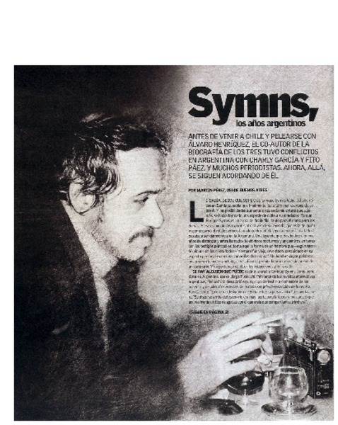 Symns, los años argentinos