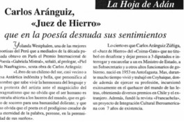Carlos Aránguiz, "Juez de hierro" que en la poesía desnuda sus sentimientos.