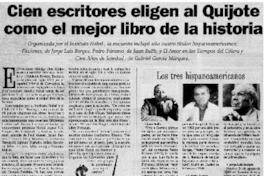 Cien escritores eligen al Quijote como el mejor libro de la historia