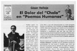 El dolor del "Cholo" en "Poemas humanos"