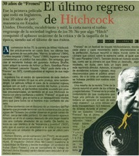 El último regreso de Hitchcock