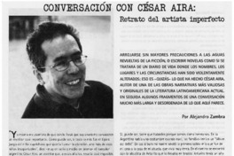 Conversación con César Aira, retrato del artista imperfecto