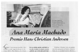 Ana María Machado, Premio Hans Christian Andersen.