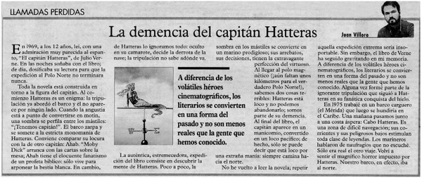 La demencia del capitán Hatteras