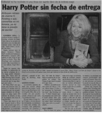 Harry Potter sin fecha de entrega.