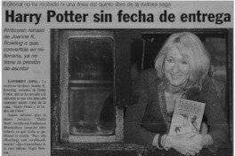 Harry Potter sin fecha de entrega.