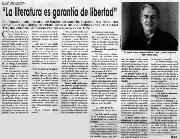 "La Literatura es garantía de libertad"