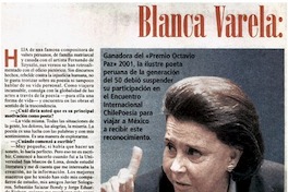 Blanca Varela.