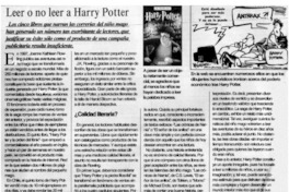 Leer o noleer a Harry Potter